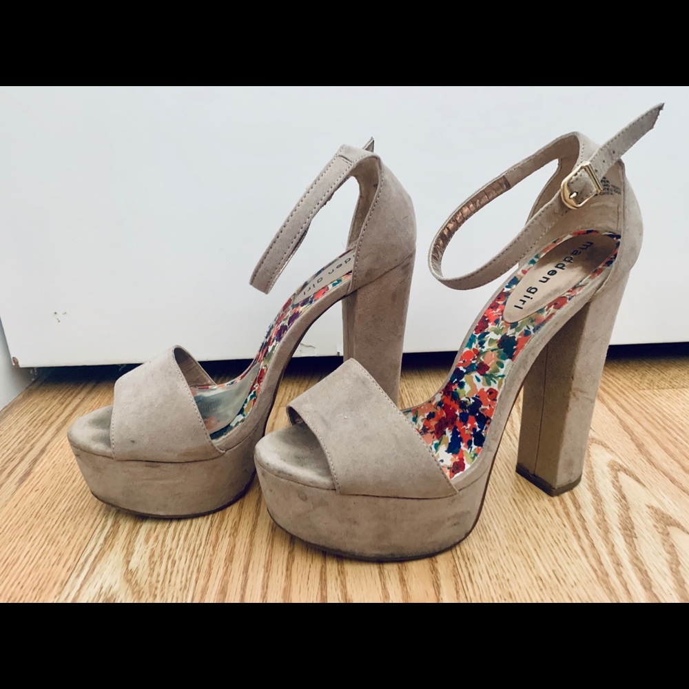 Madden Girl chunky heels